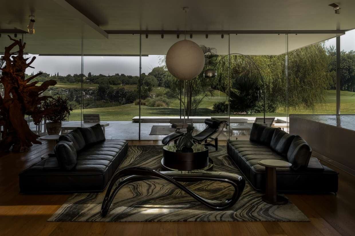 Sala de Casa P hacia el campo